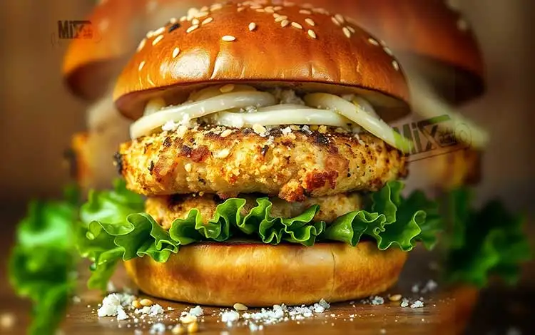 أنواع برجر الدجاج