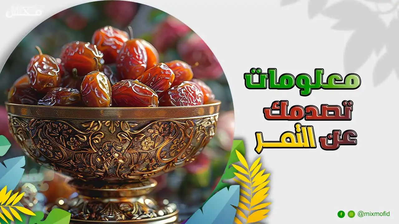 معلومات غذائية عن التمر